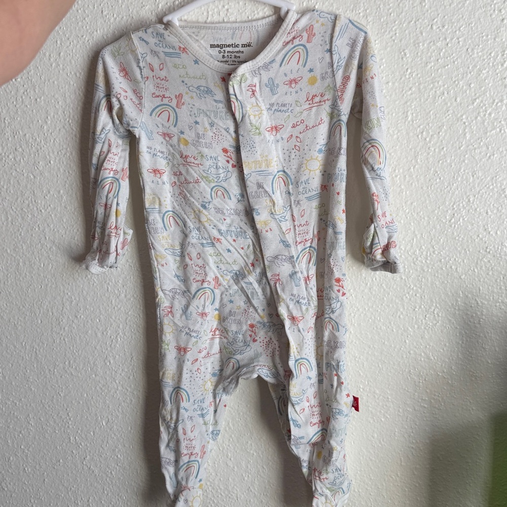 Magnetic Me Onesie with Rainbows